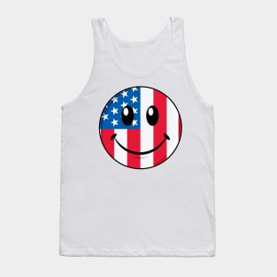 USA Smiley Tank Top